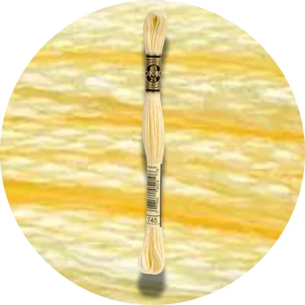 DMC Mouliné Spécial 25 Broderigarn, Ensfarvet, Røde/Gule/Orange nuancer